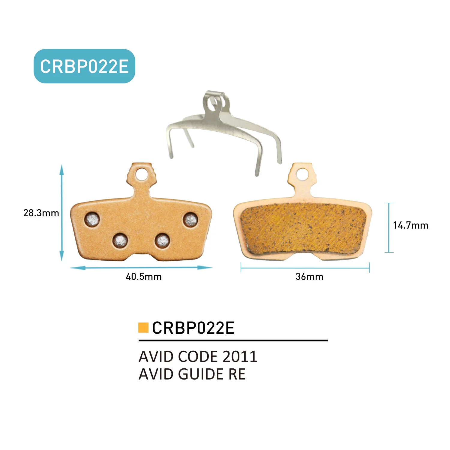 4PRS Sintered Metal Disc Brake Pads for Bike Cycling Compatible with SHIMANO SRAM AVID HAYES Magura Formula ZOOM - Set of 4 - view 6
