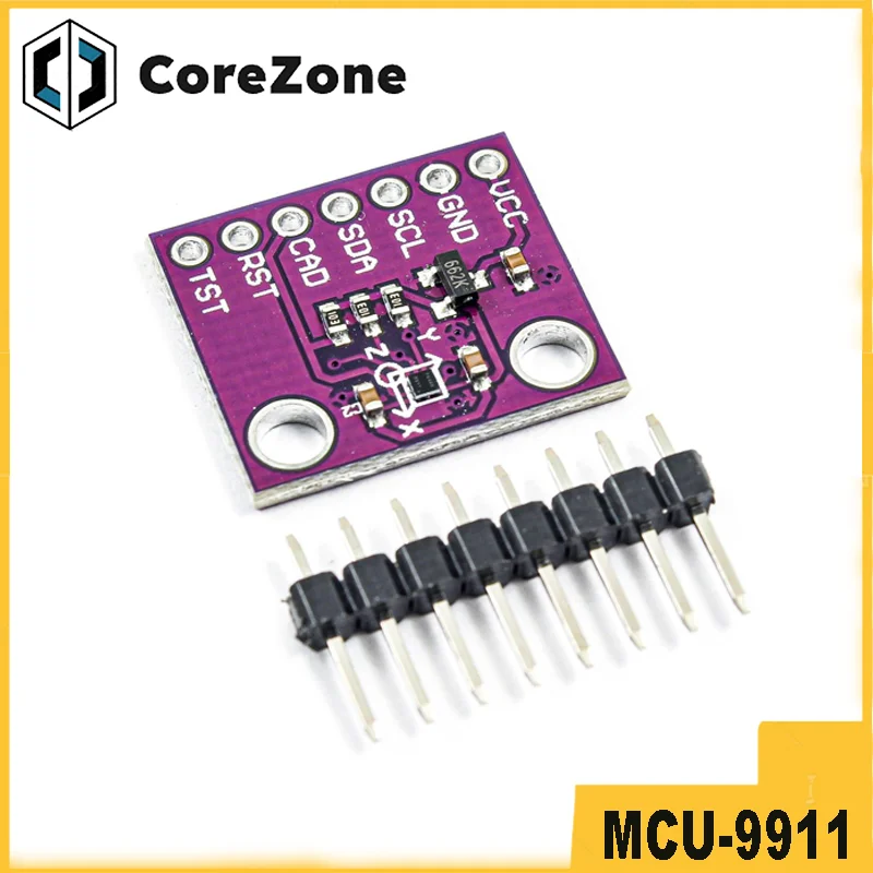 MCU-9911 AK09911C Geomagnetic hall sensor Three axis magnetometer compass module
