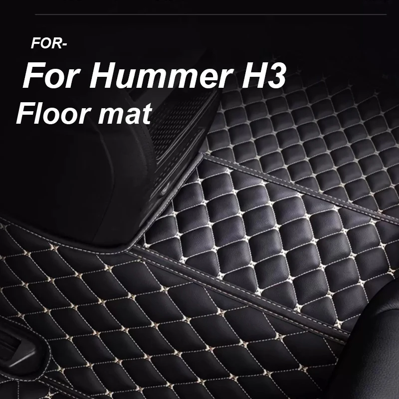 

LUXURY Car Floor Mats For Hummer H3 2008 2009 2010 Custom Auto Foot Pads Automobile Carpet Cover Interior Accessories