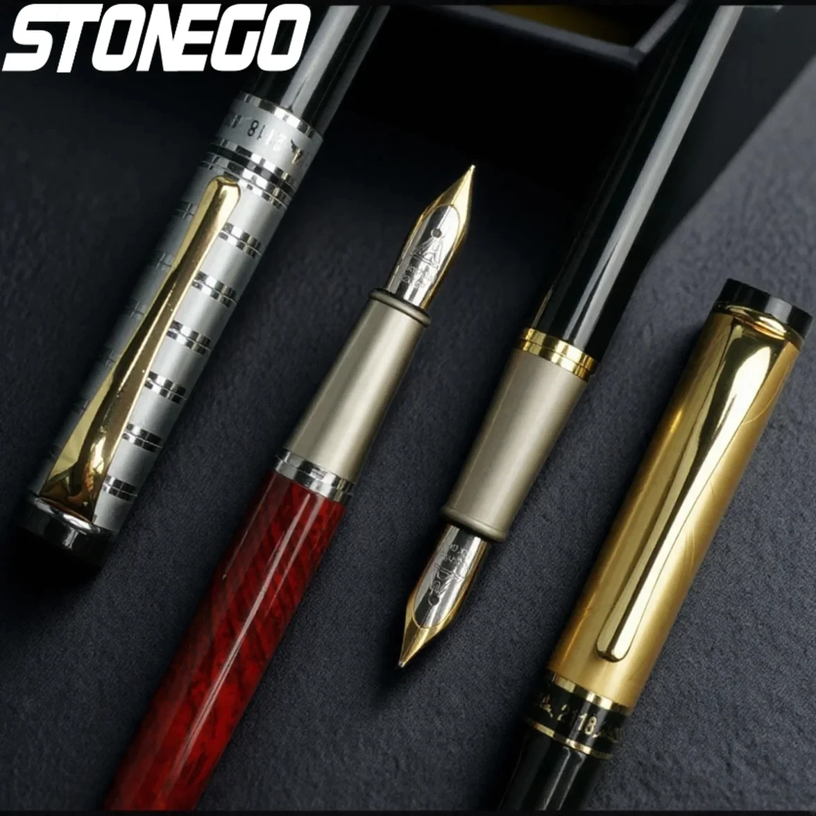 

Premium Gift Metal Fountain Pen Smooth Writing Drawing Journal Executive Calligraphy Business Pens Classy Office School