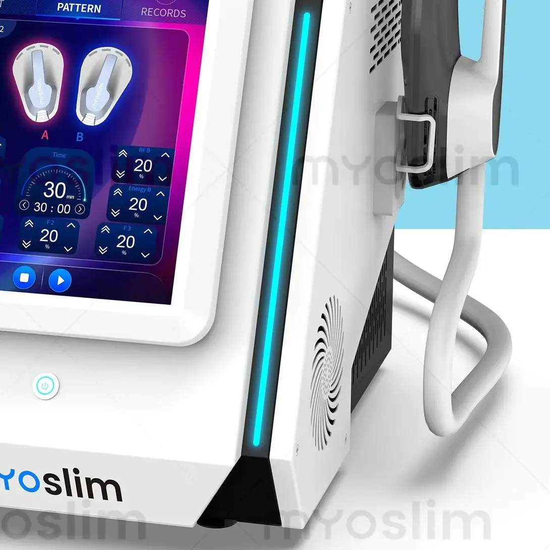 

Myoslim EMS Body Sculpting Machine Dual Handles Muscle Building Buttocks Lifting Weight Loss Body Contouring Device