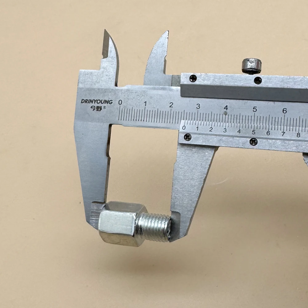 2 Stück Silberne Motorrad-Spiegeladapter M10 10MM M8 8MM Rückspiegel-Umwandlungsbolzen Rechtsgewinde Universal – Detail 5
