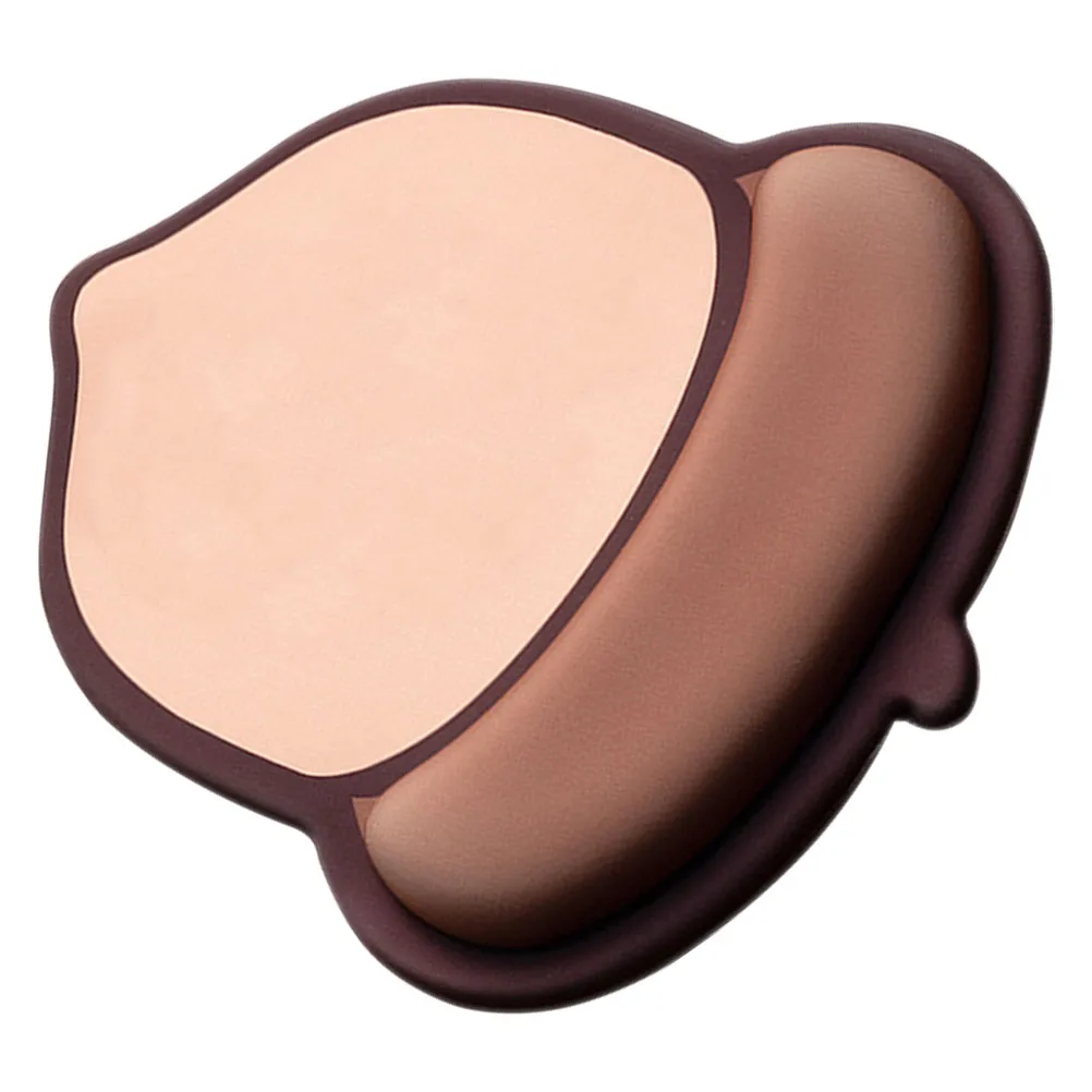 

Nut Mouse Pad Hand Support Ergonomic Base Thicken Wrist Rest Milk Silk Computer