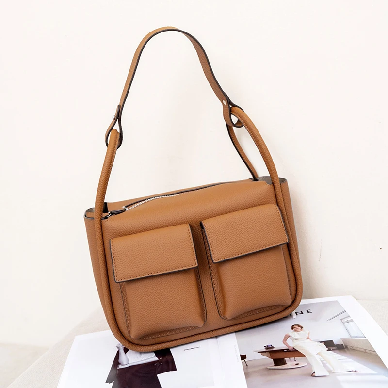 

Multifunctional motorcycle messenger bag, large-capacity multi-pocket mommy bag, shoulder commuting bag