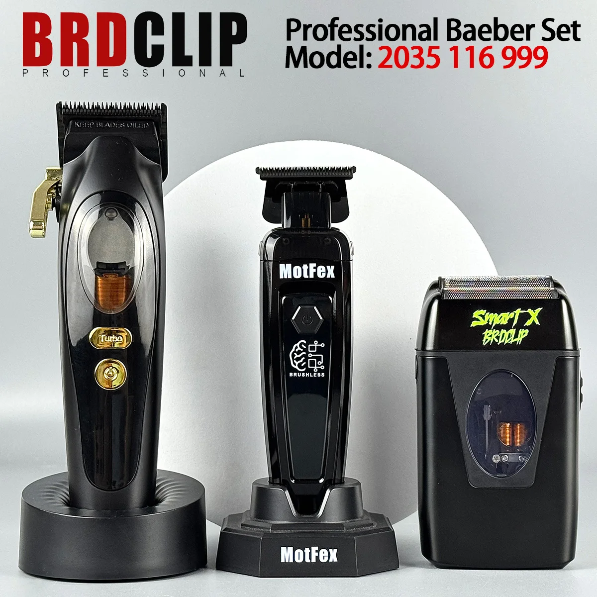 

Professional 9000RPM Magnetic Levitation Motor Hair Clipper Shaver BRD-2035 999 DLC Blade Trimmer 116 Brushless Motor 7500RPM