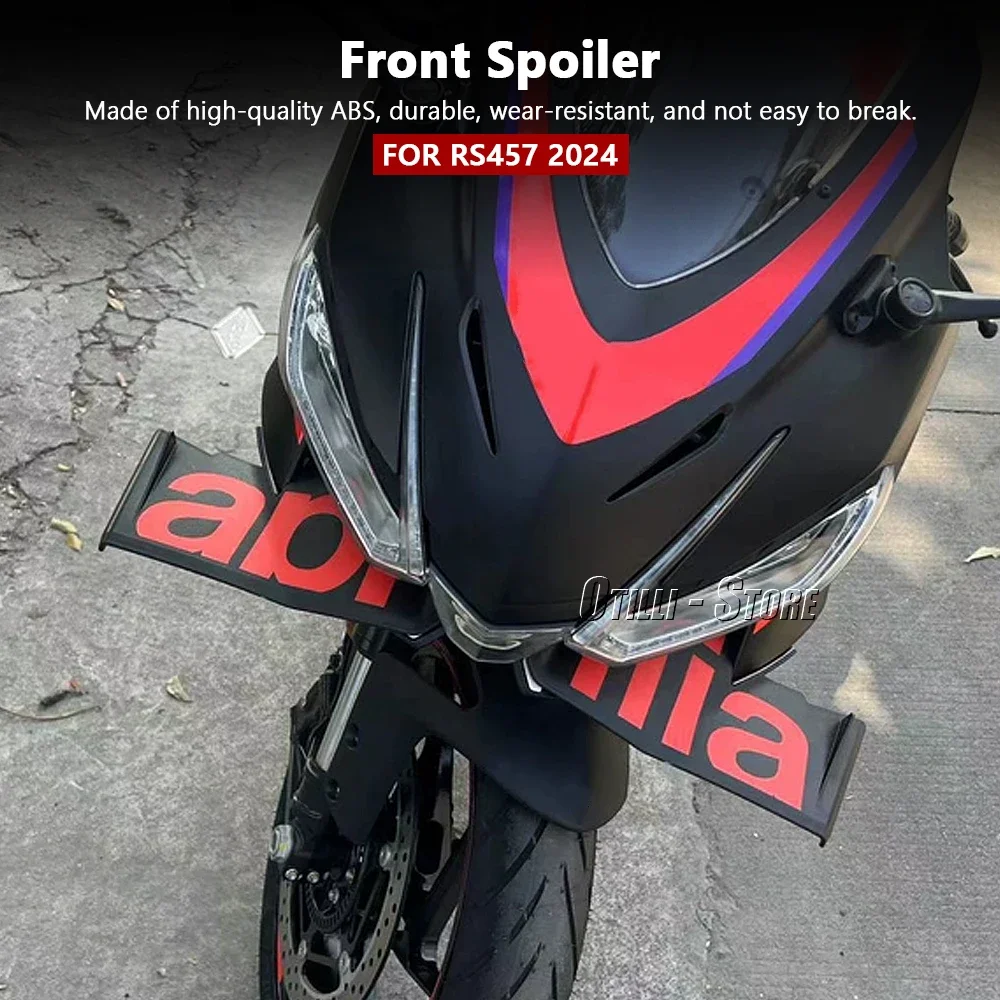 For Aprilia RS457 Spoiler Accessories Side Wings Lower Fairing RS 457 Rs457 2024 Accessories Motorcycle Winglets Aerodynamic Kit