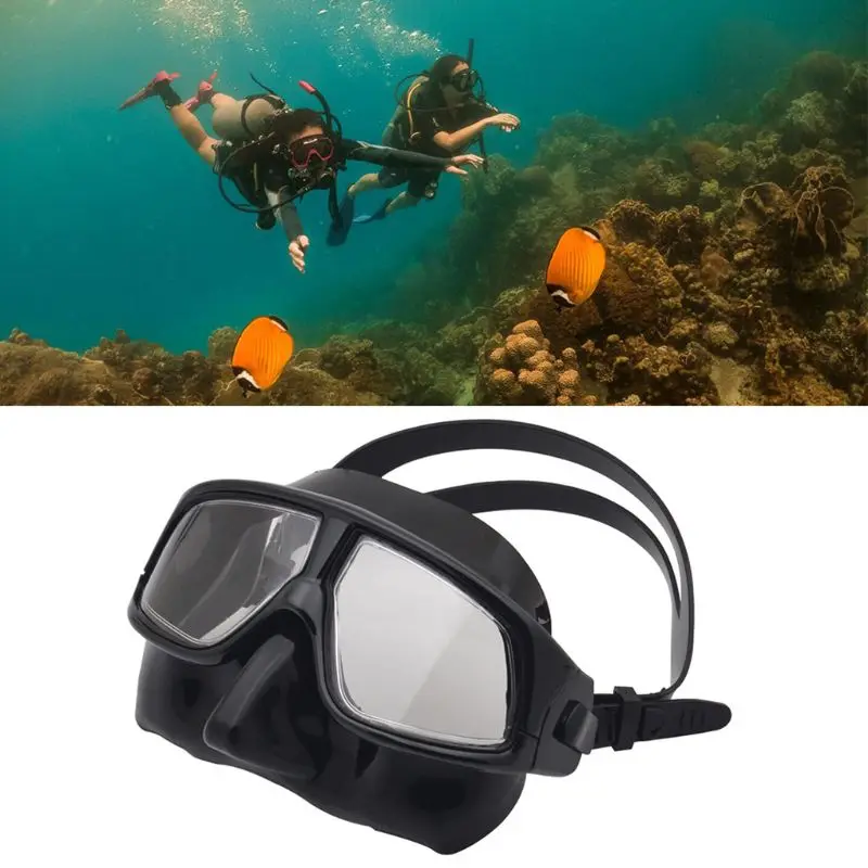 Underwater Salvage Snorkeling Mask Adult Scuba Diving Mask Silicone Freediving Goggles Waterproof Fog Swimming Glasses