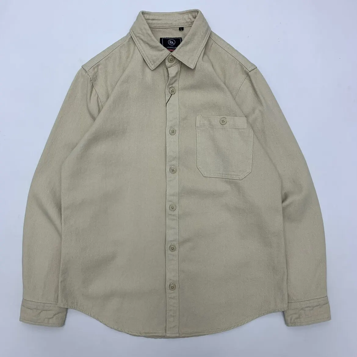 Heavyweight Thick Workwear Shirt for Men Amekaji 100% Cotton Long Sleeve Casual Japanese Retro Plus Size Loose Fit Shirt Jacket