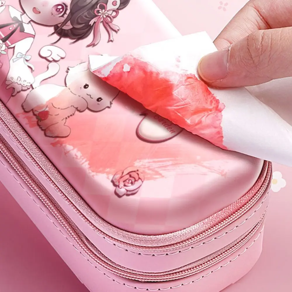 Multifunctional 3D Pencil Case Double Layer Large Capacity Stationery Box Capyabra Waterproof Pen Box Students