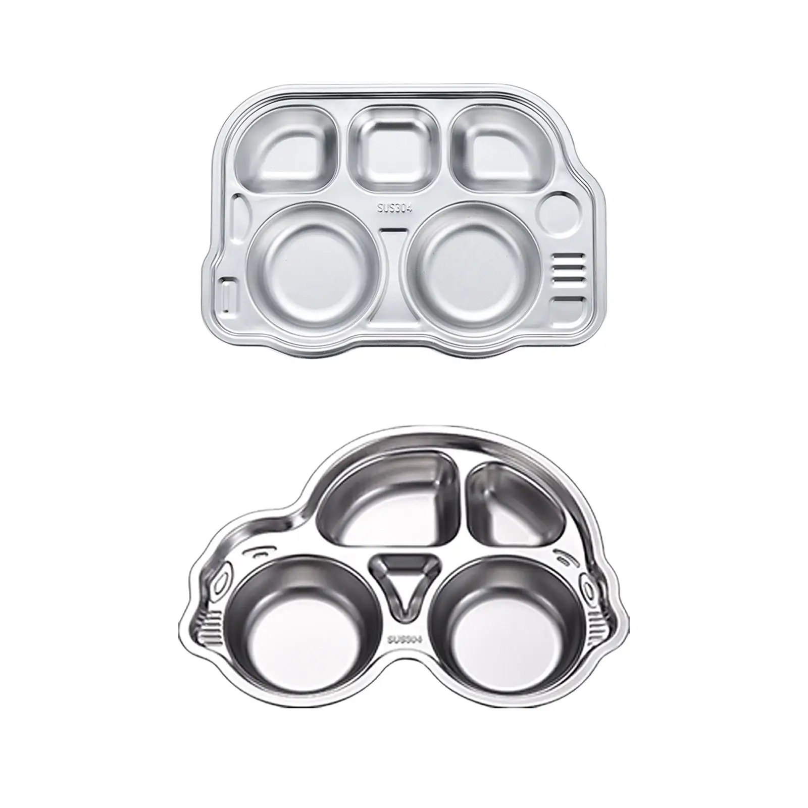 Compact Serving Platter Unbreakable Compartment Dinner Plate Children's Plates for Picnic Kids Outdoor Boy Girls Camping