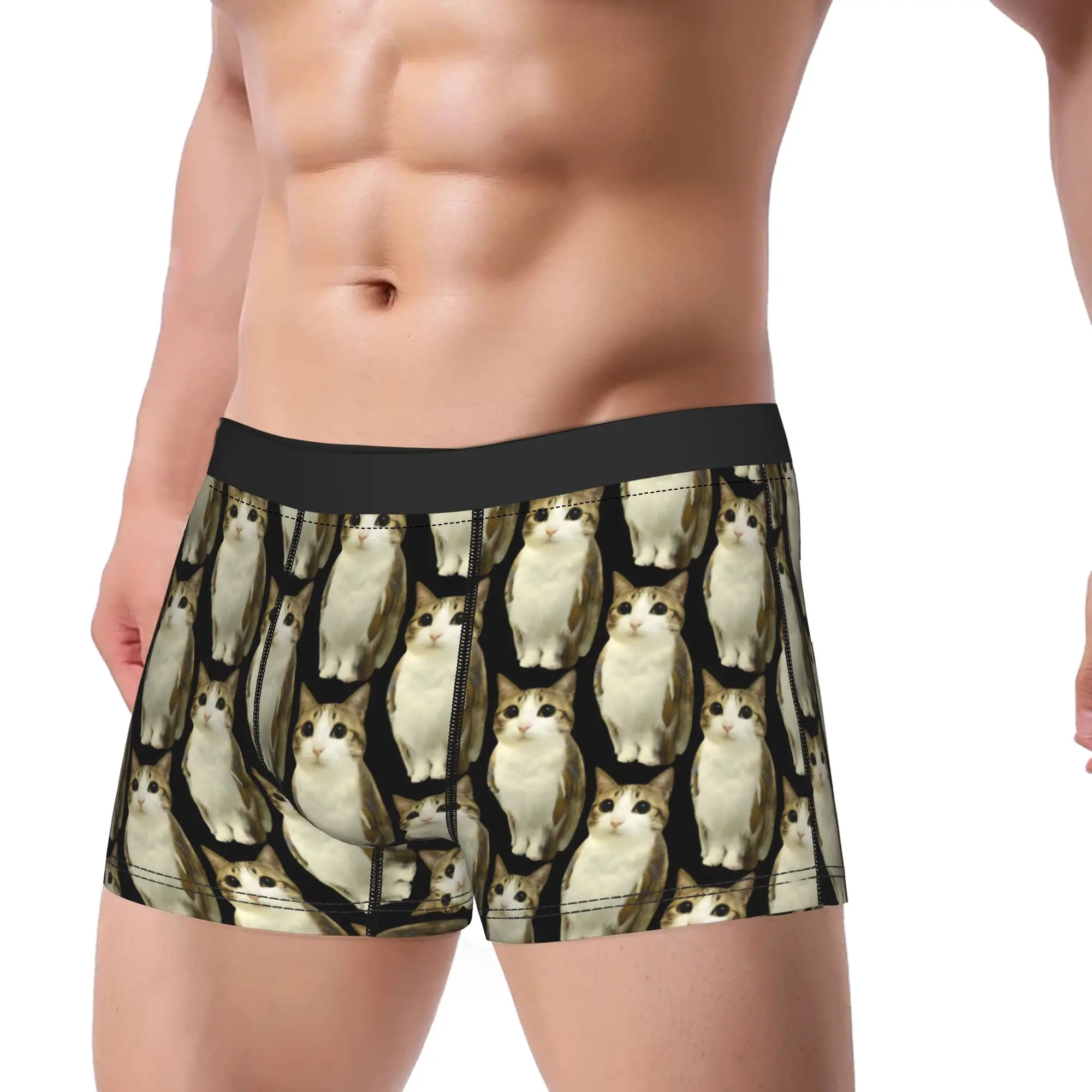 Meowl Cat Owl Funny Merch Boxers Shorts Novelty Underwear  Boxer Briefs Gag Gifts For Man