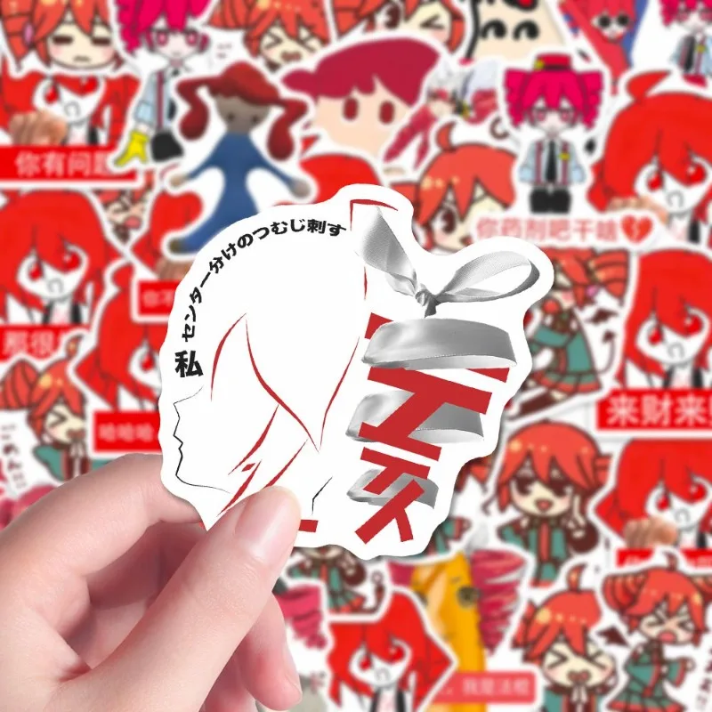 Kasane Teto Anime naklejki Kawaii dzieci artykuły papiernicze wiadomość dla studentów kolekcja przyjaciel Kawaii prezent wodoodporny Diy etui na telefon