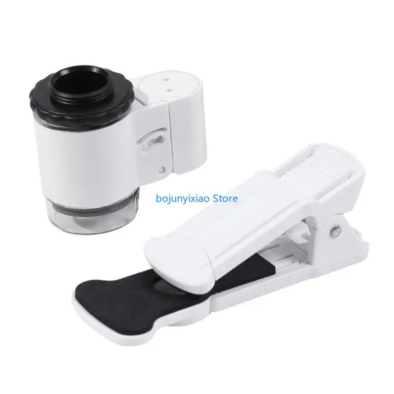 

900B Cellphone Loupe Microscope with LED UV Light 45X Glass