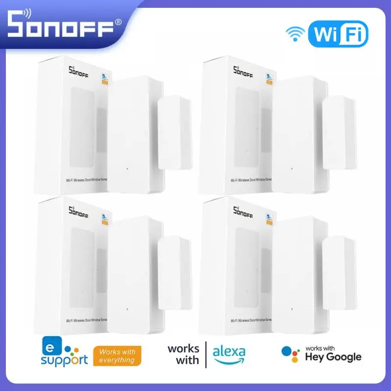 Sonoff DW2 WiFi Wireless Door/Window Sensor Security Alarm Notification Smart Scene Via EWeLink APP Support Sonoff Devices IFTTT