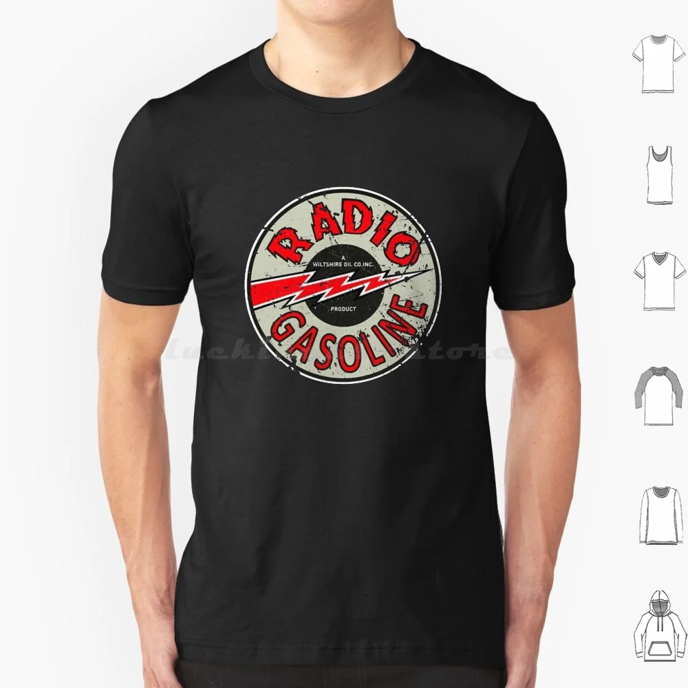 Radio Gasoline Retro T Shirt Men Women Kids 6Xl Gasoline Vintage Gas Petroliana Petrol Retro Car Oil Racing Dragster Logo Hot