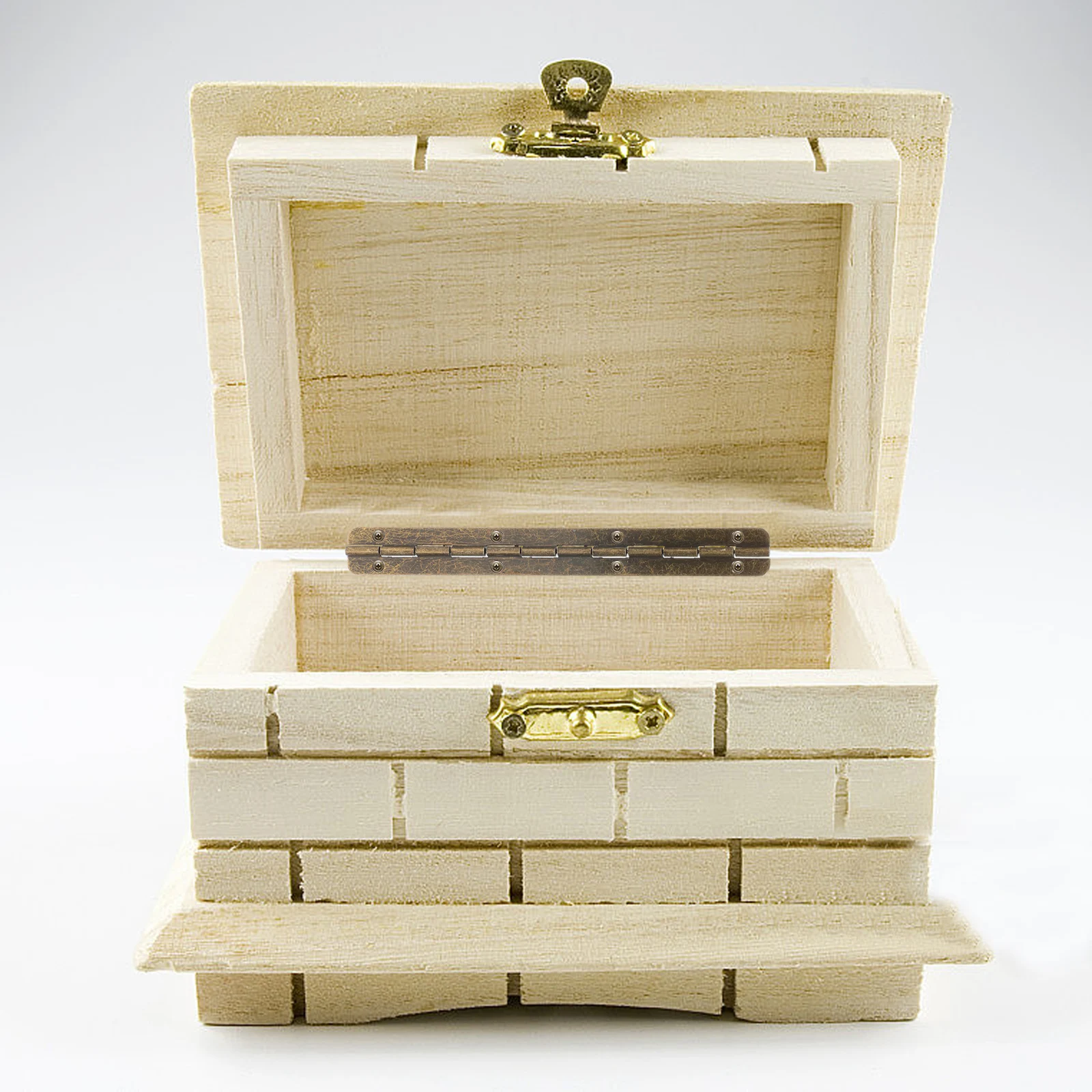 

6 Pcs Wooden Box Hinge Hidden Piano Jewelry Case Furniture Hinges Mini Retro Metal Hinges. Iron Hardware Door