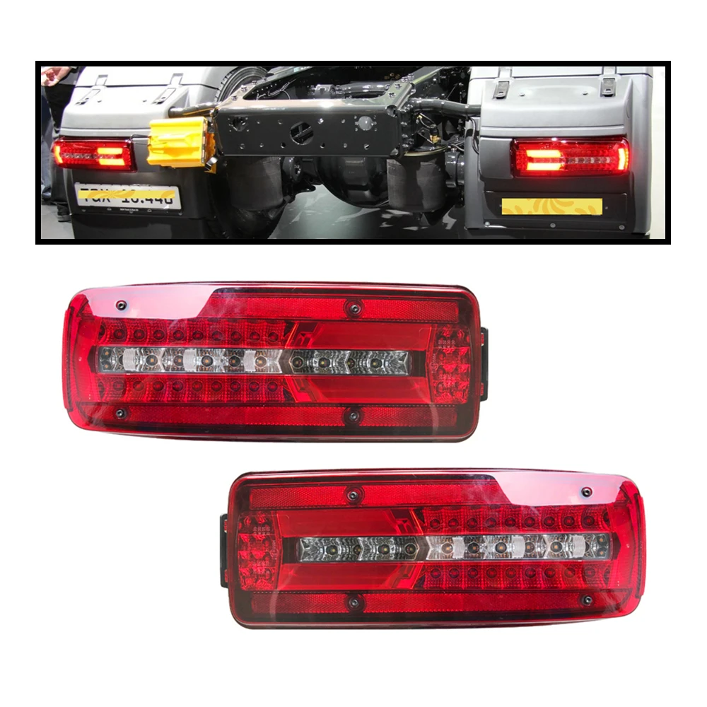 1Pc 24V LED Rear Light For MAN TGA TG Truck Tail Light OEM 81252256563 81252256562 Accessories Parts Right Or Left