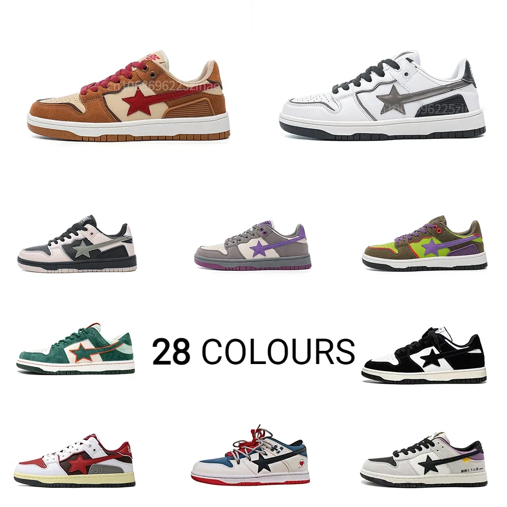 Women Shoes For Men Tennis Retro Star Y2K Punk Hip Hop Skateboard Shoes Fashion Male Sneakers Couple Outdoor Casual Sports Shoes