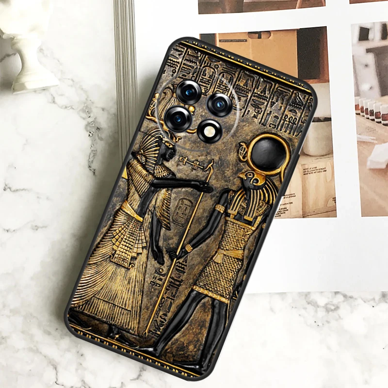 Sacred Eye of Horus Egypt Fresco Case For OnePlus 11 12 12R 9 10 Pro 10R 9R 8T 10T Nord CE 2 3 Lite 2T N10 N20 N30 CE4 Cover