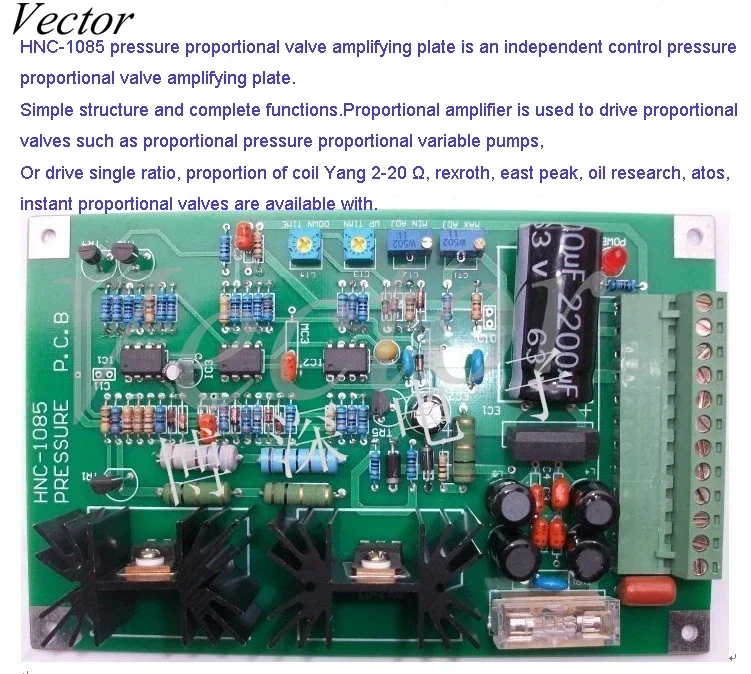 Electro Hydraulic Proportional Valve Release Plate, HNC1085 Single Proportional Valve Plate.