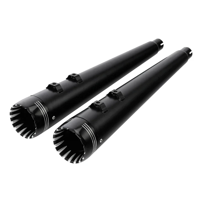 

Motorcycle 4" Megaphone Tappered Slip On Dual Exhaust For Harley Road King Glide 1995-2016