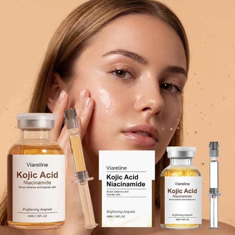 

Сыворотка Viareline 40 мл для сияния кожи с койевой кислотой и ниацинамидом, антивозрастная, увлажняющая, для сияния кожи, косметическое средство