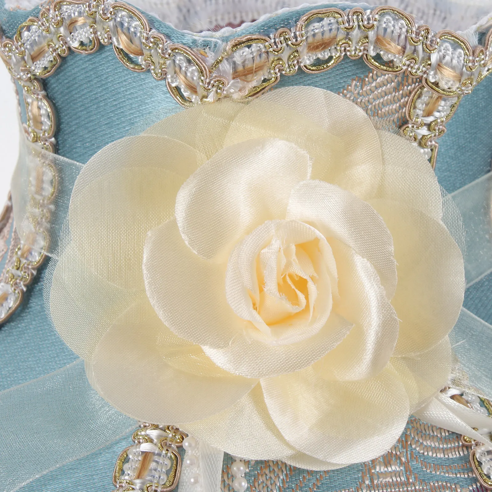 

Большой абажур в европейском стиле, винтажный, тканевый, с декоративным цветочным узором и бусинами, для настольной лампы в спальню, гостиную, кабинет