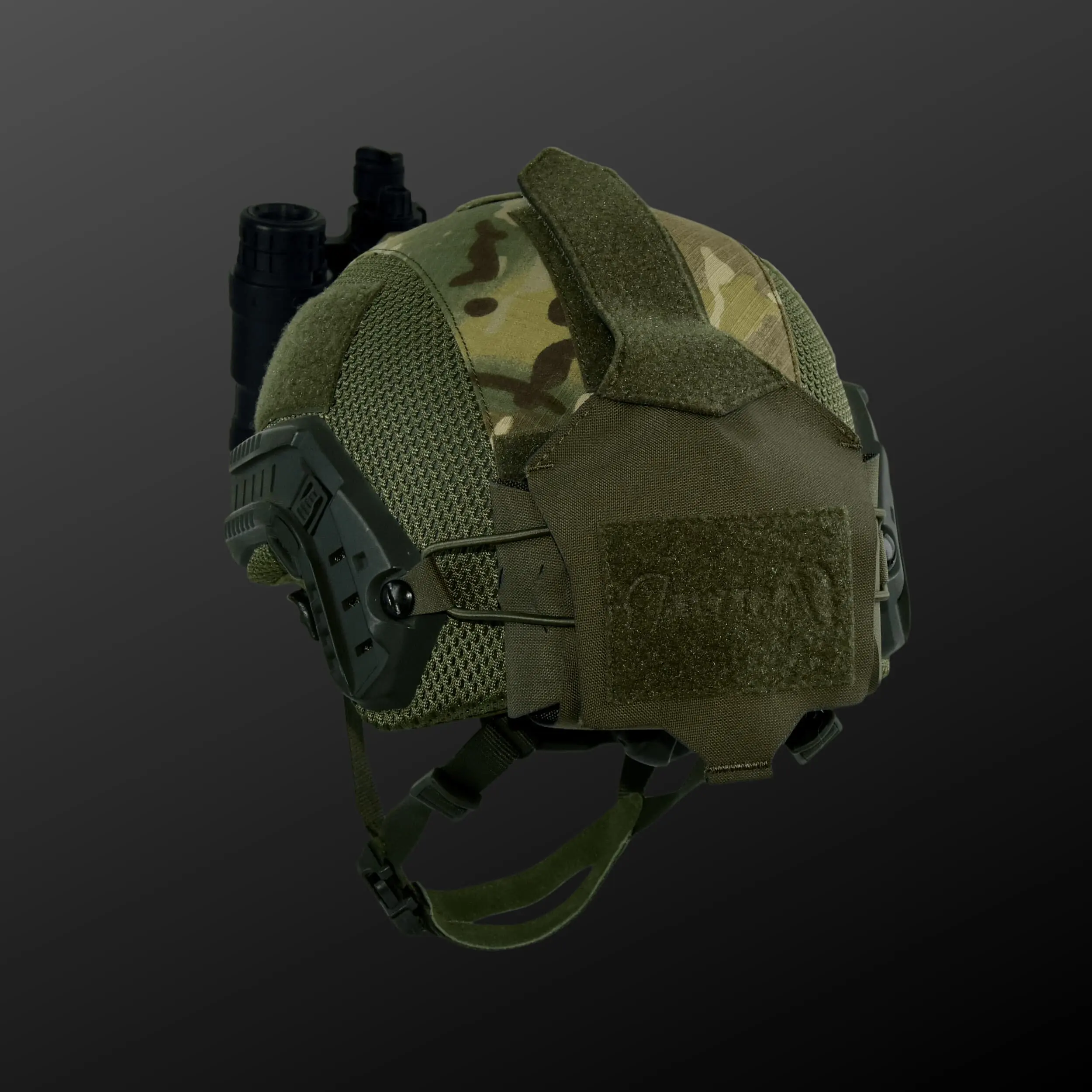 Universal Helmet Extension Battery Pack Flip Cover Rear Head Position Balancing Weight with Velcro view 4