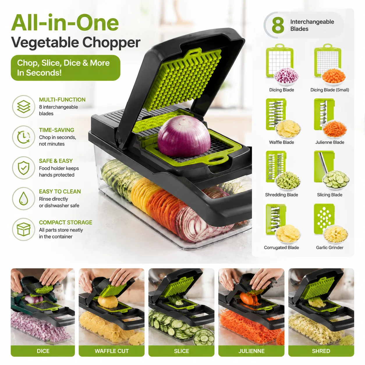 Mandoline Vegetable Chopper Set — product detail 3