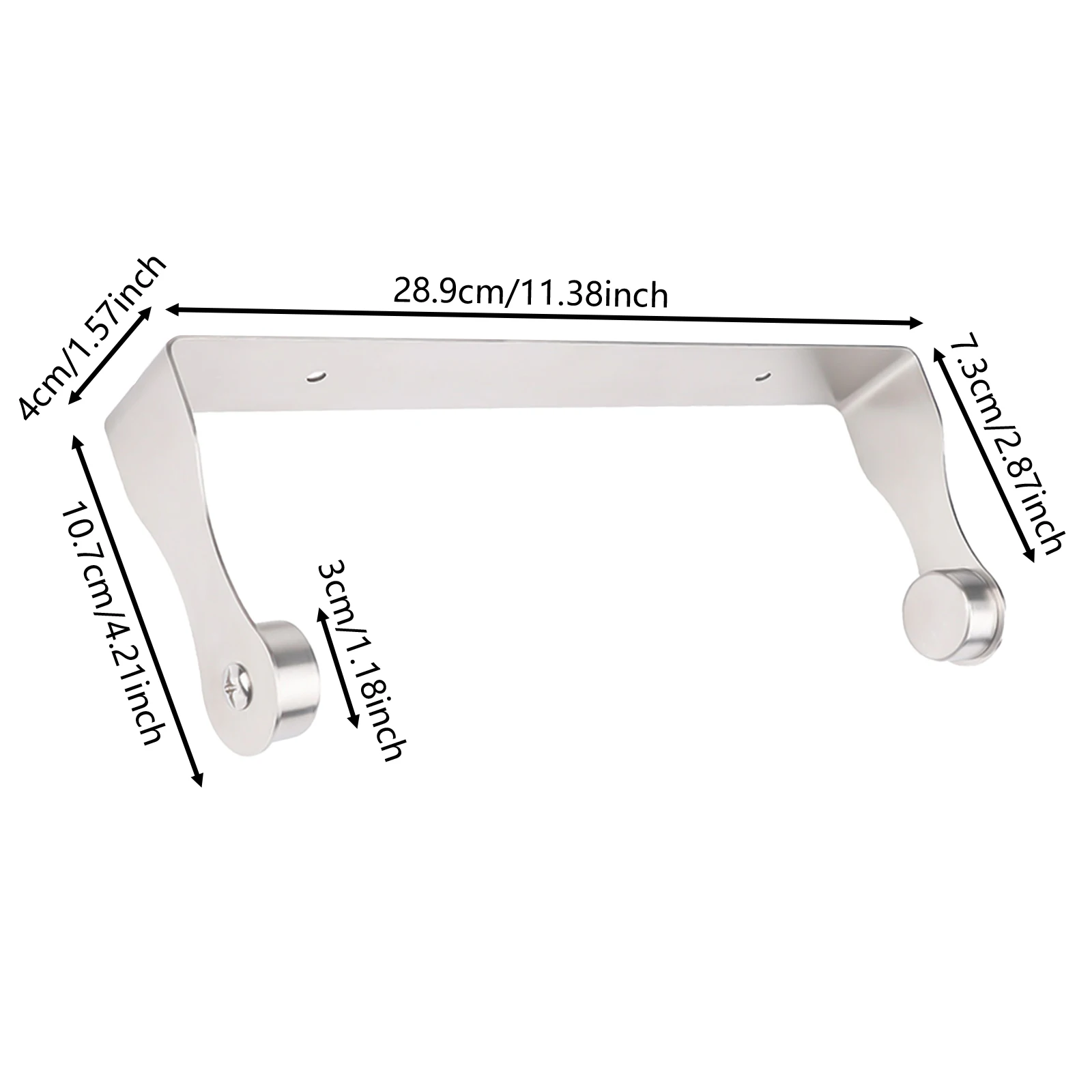 حامل لفائف ورق المطبخ يُثبت على الحائط، حامل تخزين لفة ورق التواليت، ملحقات المطبخ شديدة التحمل