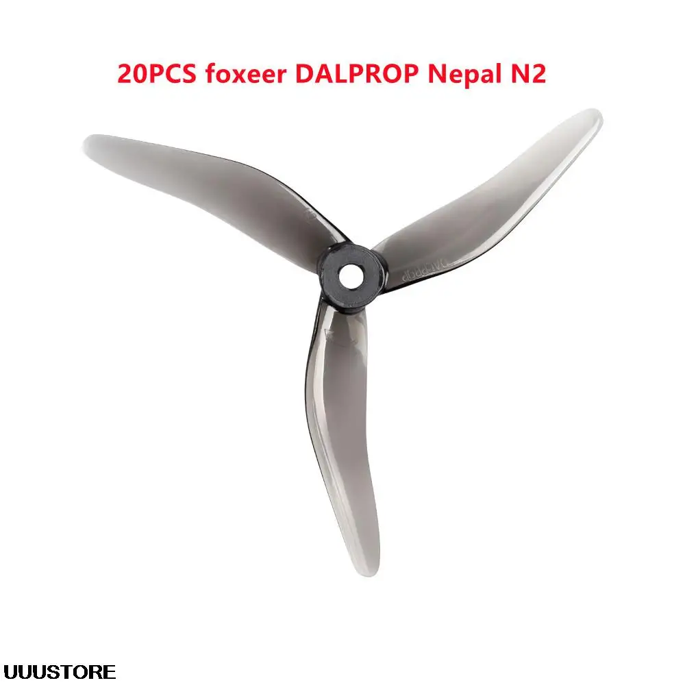 

20 шт. Foxeer DALPROP Nepal N2 T5142.5 5,1 дюйма циклонный пропеллер 5 мм POPO 3-лопастной реквизит для радиоуправляемого FPV гоночного дрона рамка Комплект детали