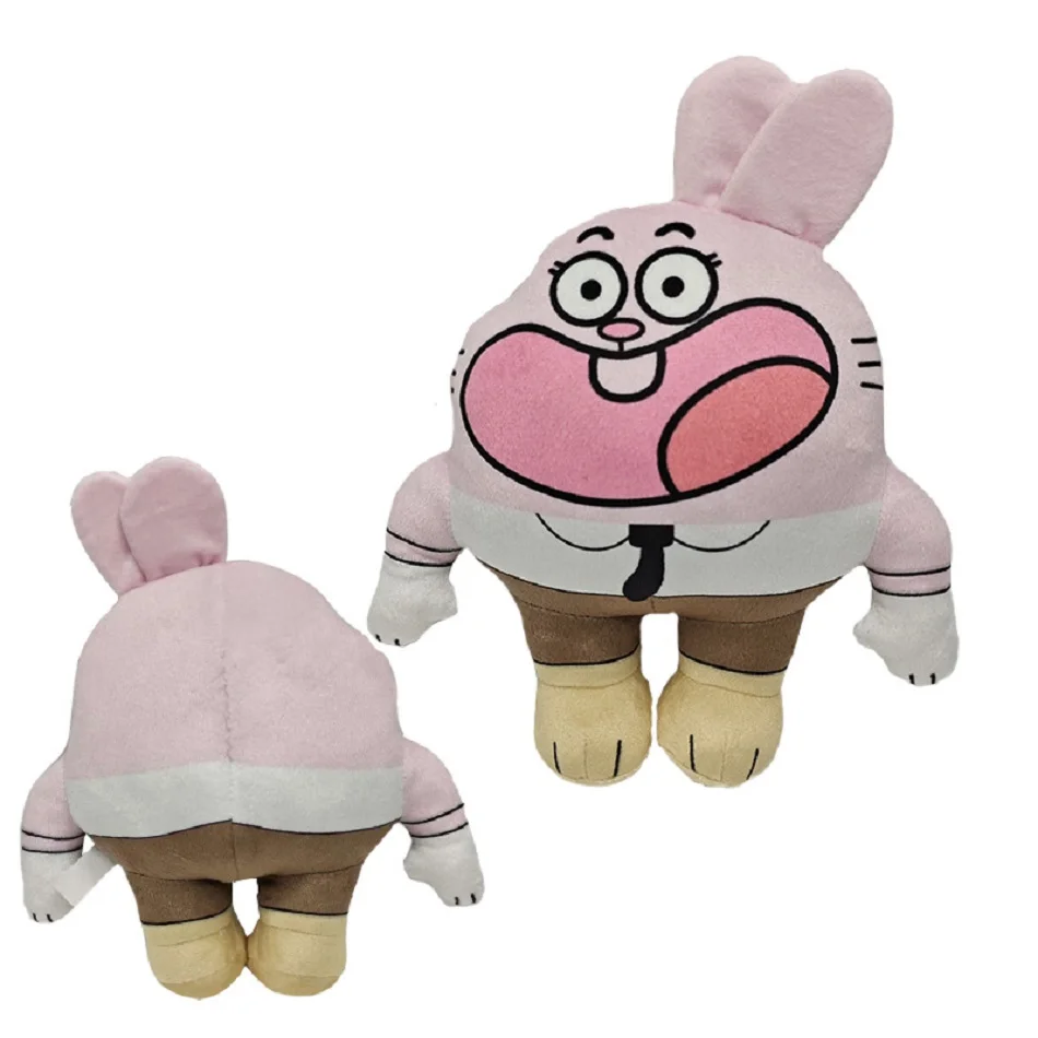 ตุ๊กตาการ์ตูนมินิโก โลกมหัศจรรย์ กัมบอล ดาร์วิน อนาอิส ของเล่นตุ๊กตาแมวน่ารัก กระต่าย ของขวัญวันเกิดวันหยุดสำหรับเด็ก