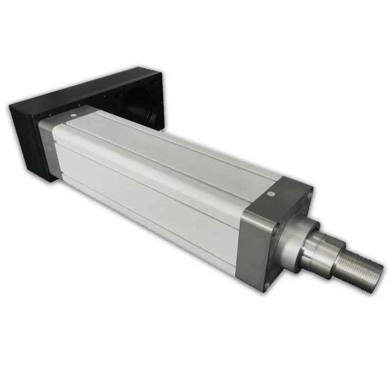 

Extension of linear servo electric cylinder, large thrust push rod folding