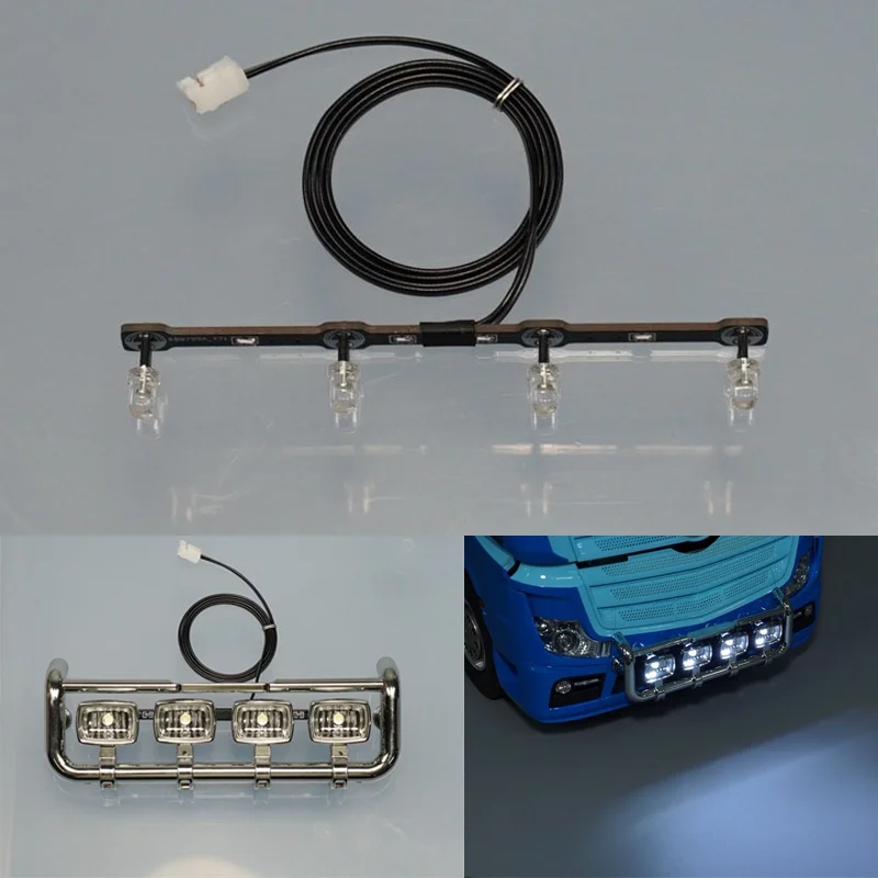 

Светодиодная фара для радиоуправляемого грузовика, печатная плата, световая плата для 1/14 Tamiya BENZ ACTROS 3363 56348, автомобильные аксессуары