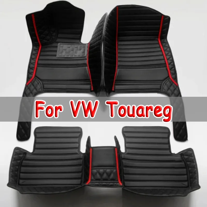 

Автомобильные коврики для VW Touareg 2011 2012 2013 2014 2015 2016 2017 2018, пользовательские автомобильные подушечки для ног, аксессуары для интерьера