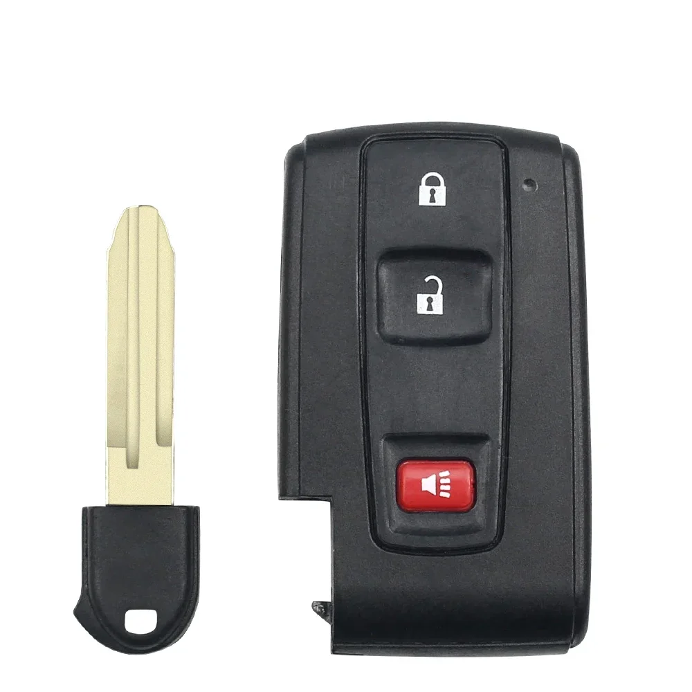 KEYYOU 2/3 кнопки дистанционного смарт-ключа автомобиля для Toyota Prius 2004-2009 Corolla Verso Camry с/без необрезанного лезвия