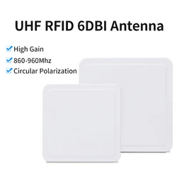 860-960Mhz UHF RFID Antenna 6dBi Gain 128x128x20mm Mini Samll Size High Performance External Passitive Outdoor Rfid Antenna