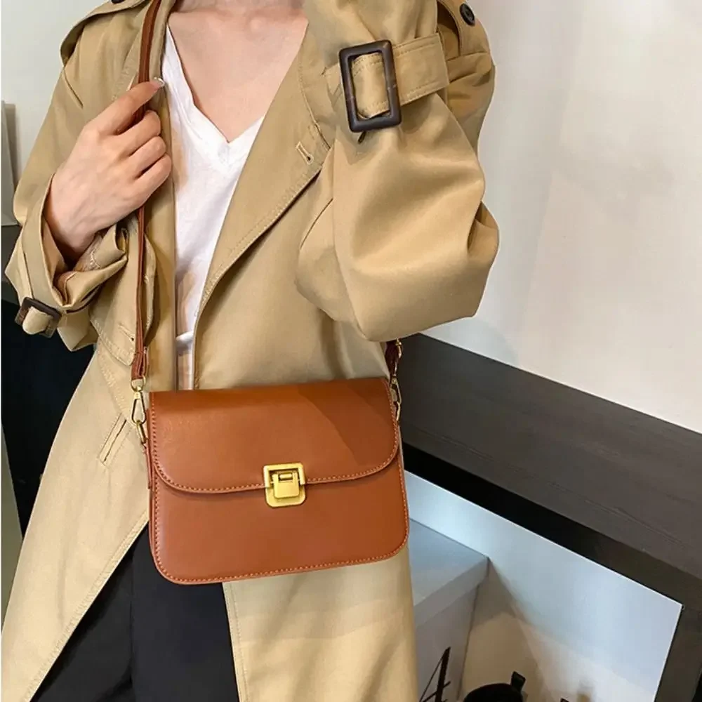 

New PU Leather Women Crossbody Bags Black White Khaki Brown Waterproof Girls Tote Bag Travel Storage Handbags Women