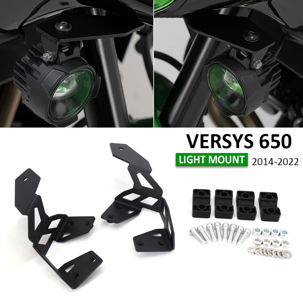 Driving Light Mount For Kawasaki Versys 650 Versys650 2014 - 2022 2021 2020 LED Fog Lights Bracket Spotlights Auxiliary Lights