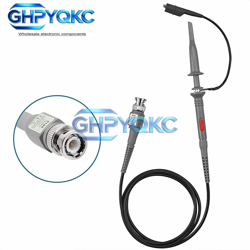 GHPYQKC 1 szt./2 szt. P6100 Zestaw sond oscyloskopowych BNC 100MHz 1X 10X Mayitr Precyzyjny analizator oscyloskopowy Sondy z krokodylkami do testowania — zdjęcie produktu 3