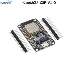 Placa de desarrollo Bluetooth WiFi, NiceMCU-C3F V1.0, 32 bits, ESP32-C3, procesador de un solo núcleo, 4MB, Flash para proyecto inteligente IOT