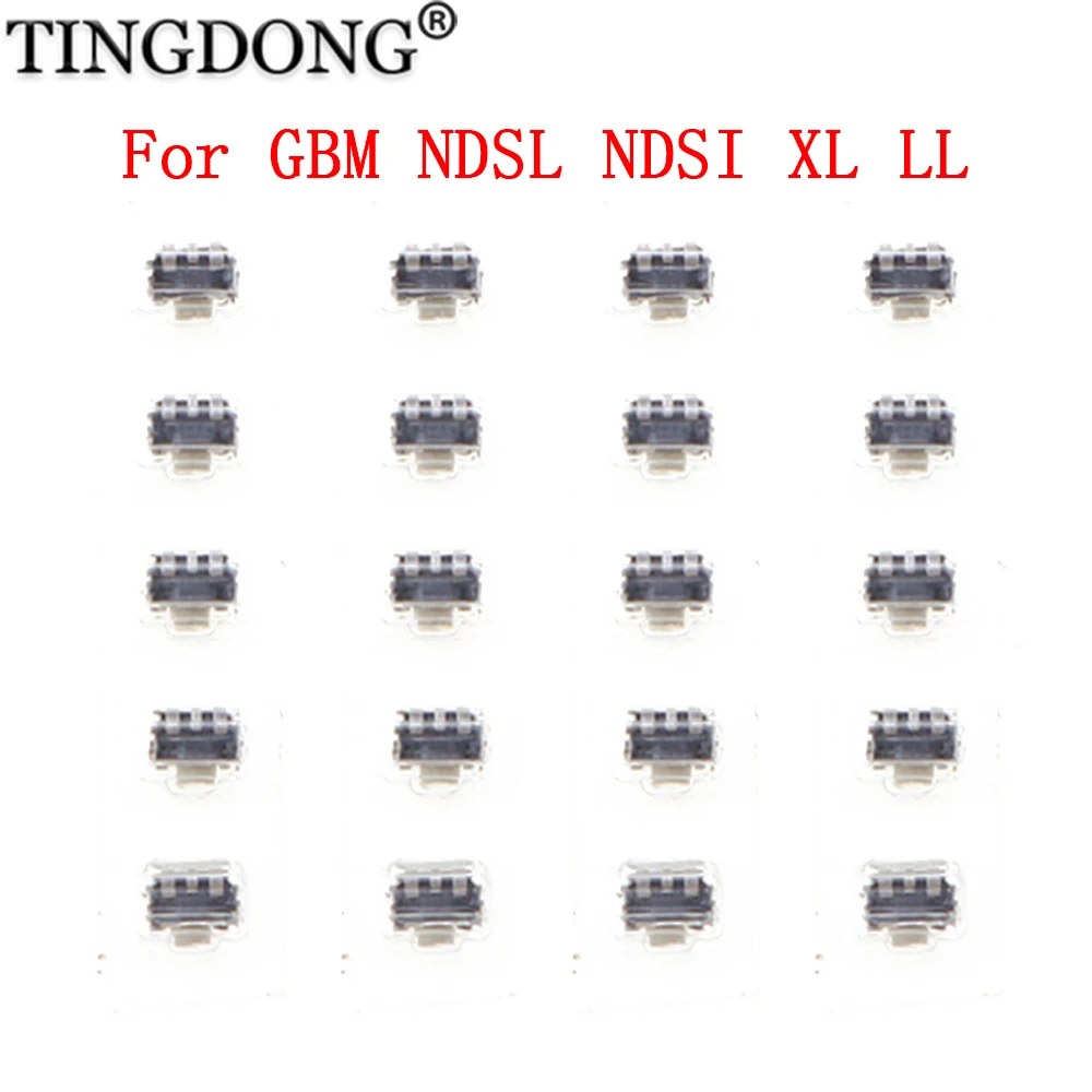 20pcs For NDSL NDSi Replacement L/R Shoulder Trigger Button For NDSL NDSi XL LL Gaming Controller Accessory