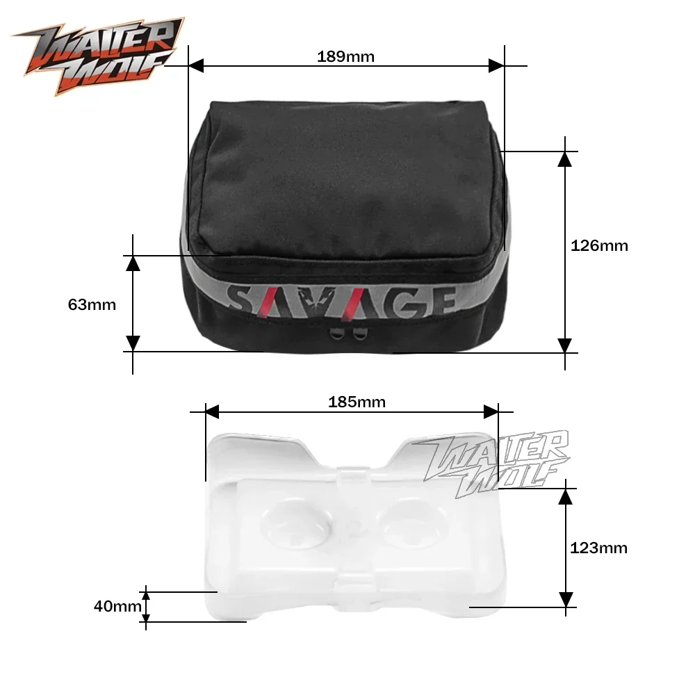 Sac arrière de moto pour YAMAHA YZ 125/250/85 XT 660X, sacoche de rangement des ailes de siège de moto, sac d'outils pour motocycliste hors route WR125 WR450F