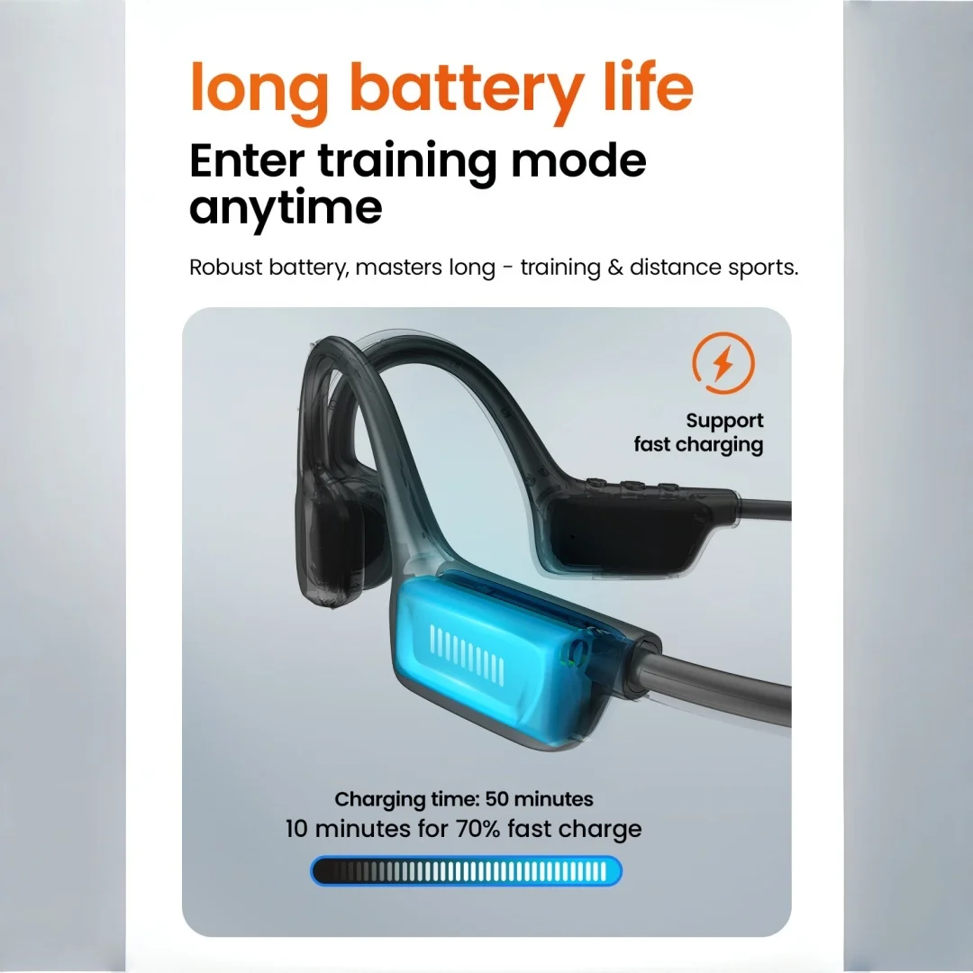 G1 true bone conduction bluetooth headset sports type special for running waterproof non-in-ear sports ear-hanging new model