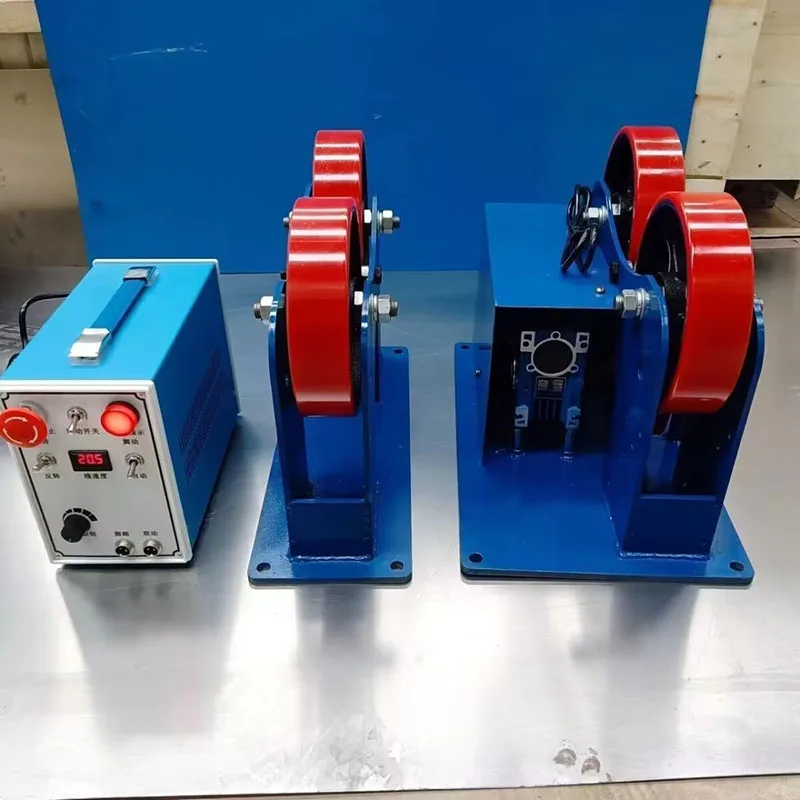 1 Ton Adjustable Welding Rotator With Load Bearing & Torch Bracket Pipe Rotary Positioner For Tube Welding Processing