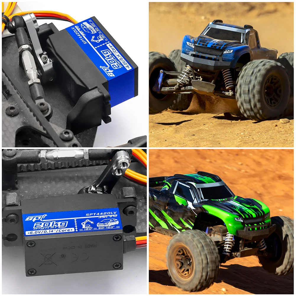 20kg Metal Gear Servo with Steering Servo Arm RC Digital Micro Servo Mini Servo for Tamiya Kyosho On-Road Touring Drift Car/Boat