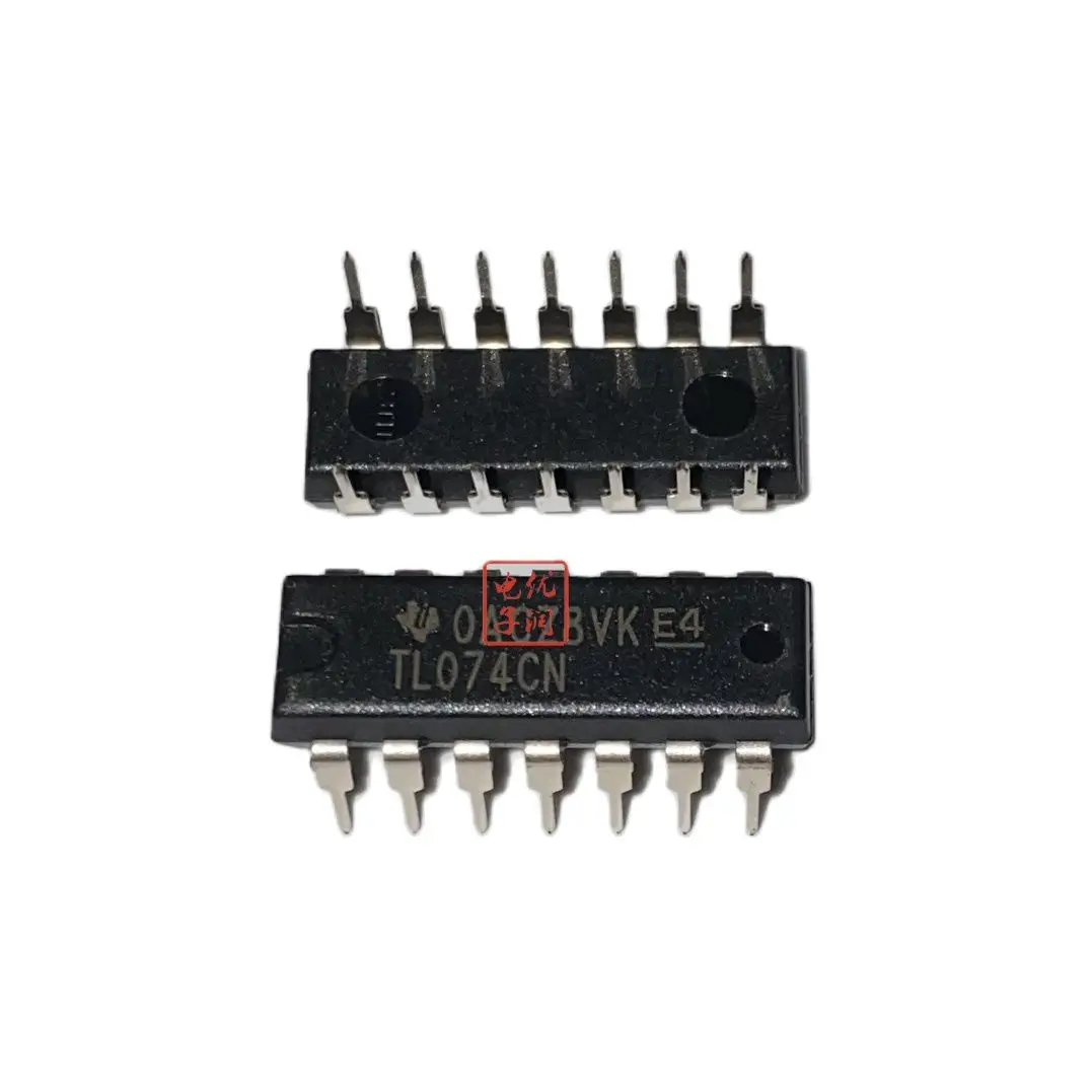 10PCS/ TL074CN TL074 [Original Authentic] DIP-14 JFET Quad Operational Amplifier IC Chip