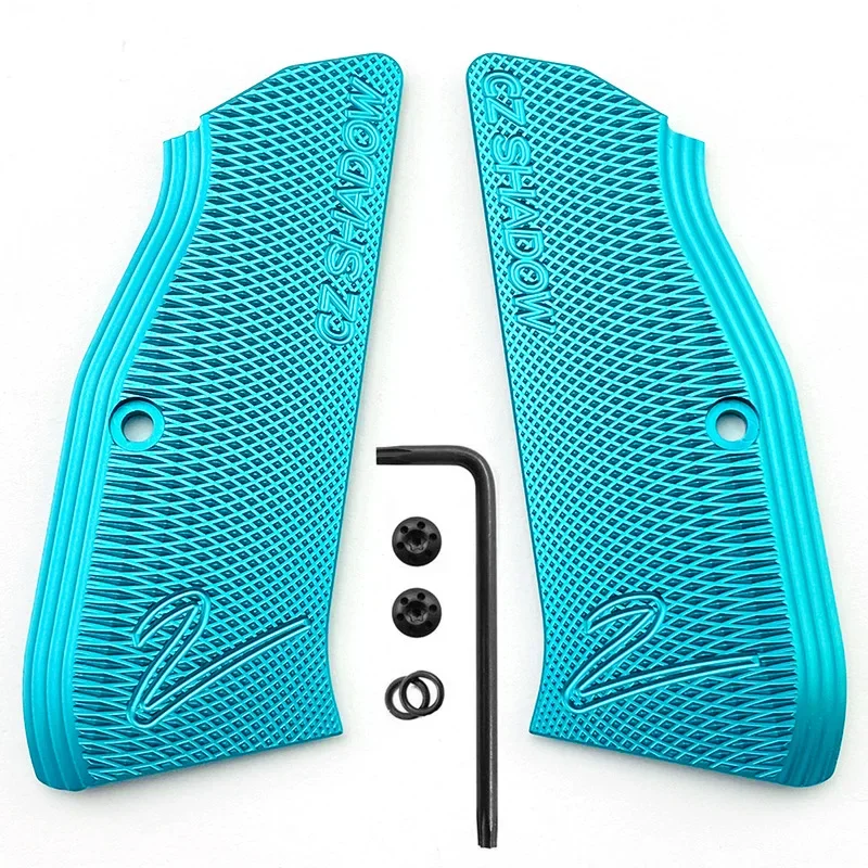 Imagem -03 - Cnc Alumínio Grips Textura Handle Patch Resistente à Corrosão Full Size Cz75 Sp01 Series Sombra 75b Parafusos bd Novo