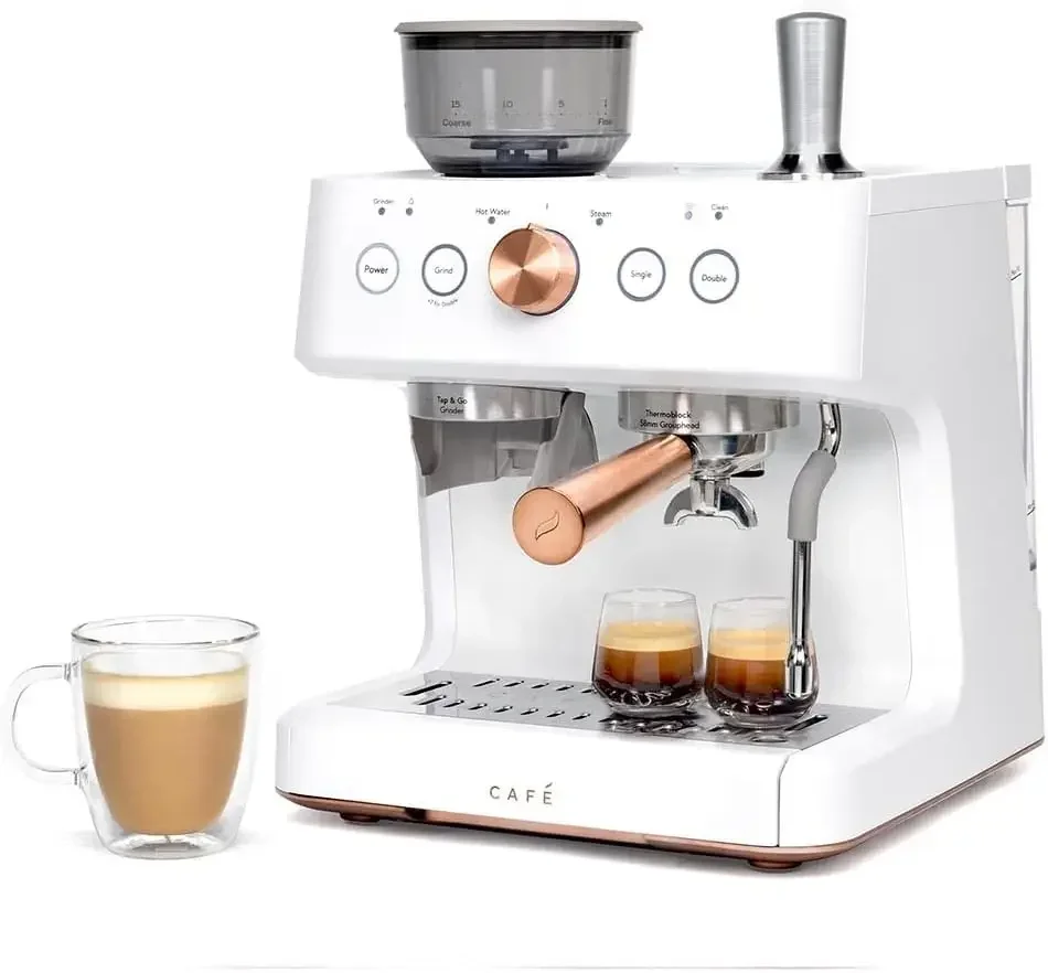 Café Bellissimo semi-automatische espressomachine + melkopschuimer |   WiFi Connected, Smart Home Kitchen Essentials