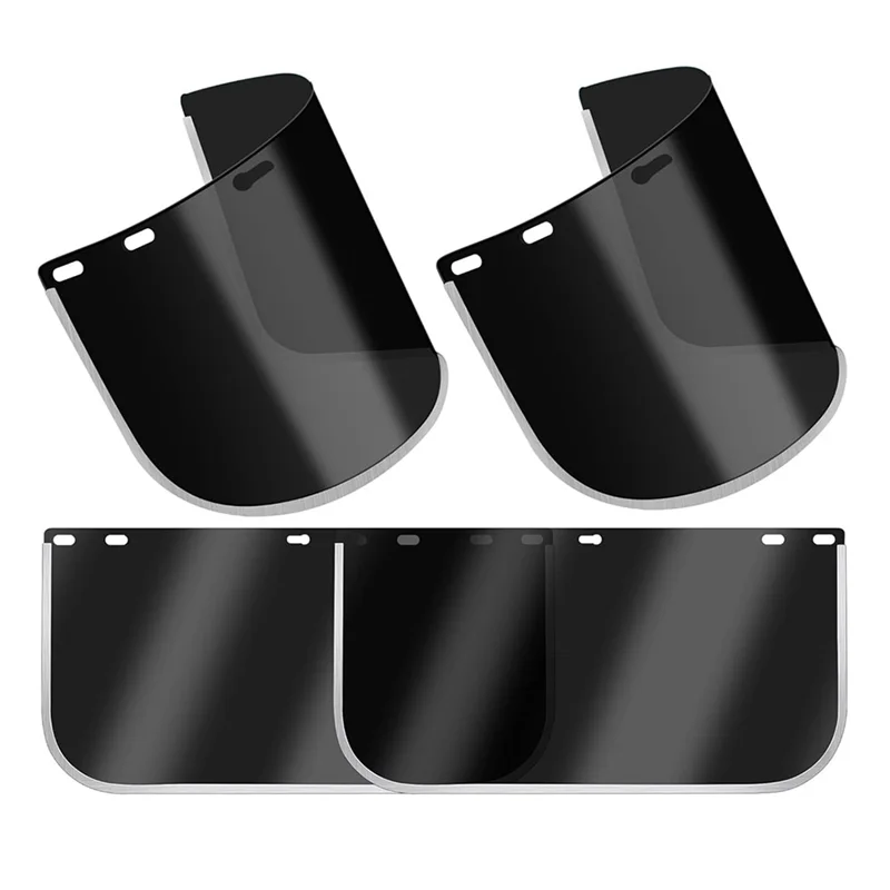 

ABBP-4 Pcs For Full-Face Coverage Face Shield Replacement Lens,15.47" X 7.87" Protective Safety Visor Set